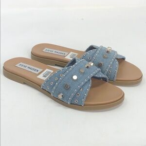 Steve Madden Kayra Denim Women’s Sandals - Size 5
